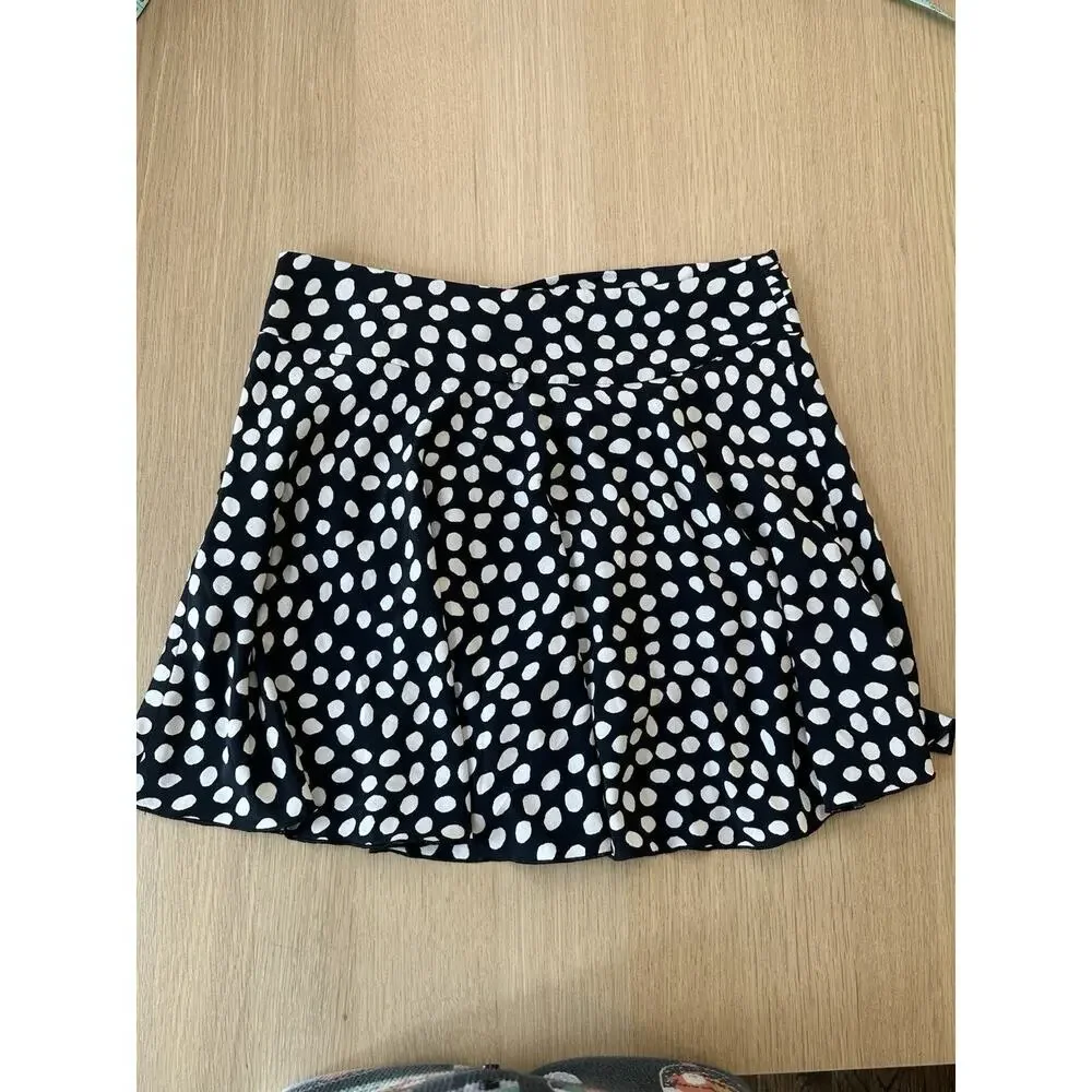 ZARA SEXY POLKA DOTS SHORT SKIRT WOMENS SIZE LARGE2554